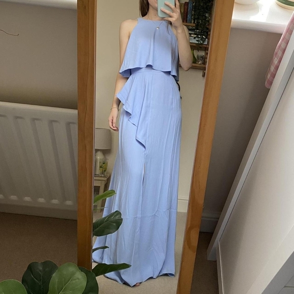 ASOS Light Periwinkle Blue Sleeveless Formal Prom Dress - Size 2 - Picture 8 of 10